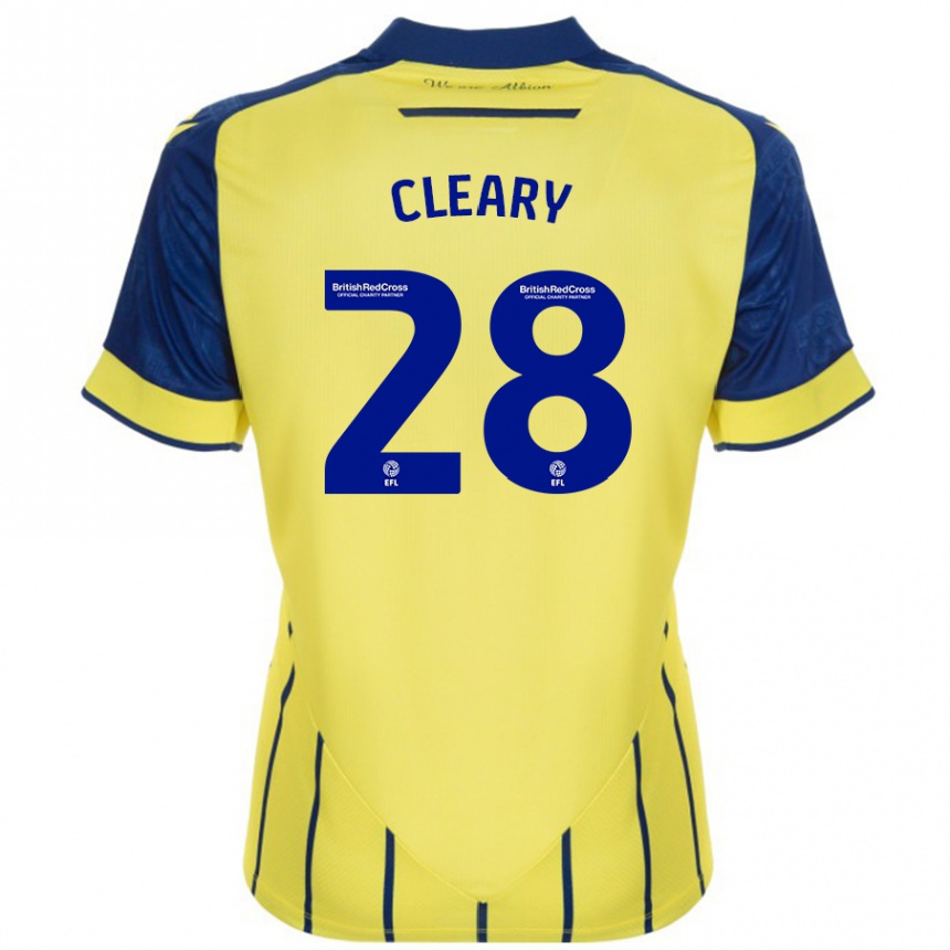 Vaikiškas Reyes Cleary #28 Geltona Mėlyna Išvykos Marškinėliai 2024/25 T-Shirt