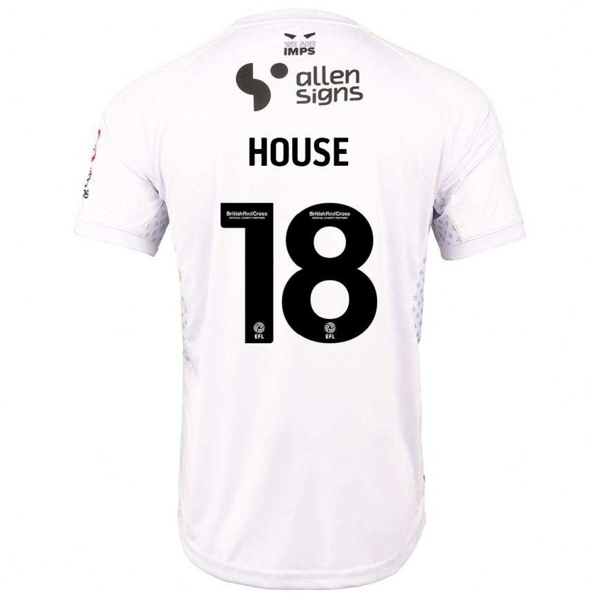 Vaikiškas Ben House #18 Raudona Balta Išvykos Marškinėliai 2024/25 T-Shirt