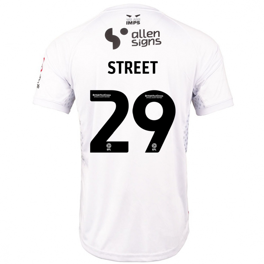 Vaikiškas Robert Street #29 Raudona Balta Išvykos Marškinėliai 2024/25 T-Shirt