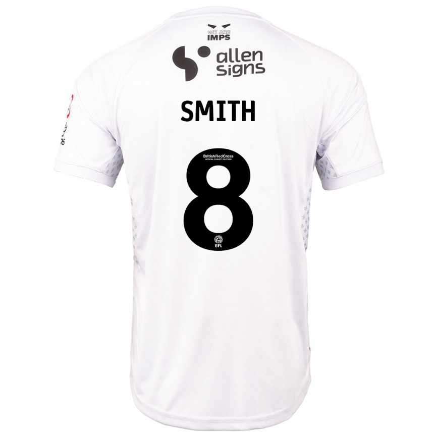 Vaikiškas Alistair Smith #8 Raudona Balta Išvykos Marškinėliai 2024/25 T-Shirt