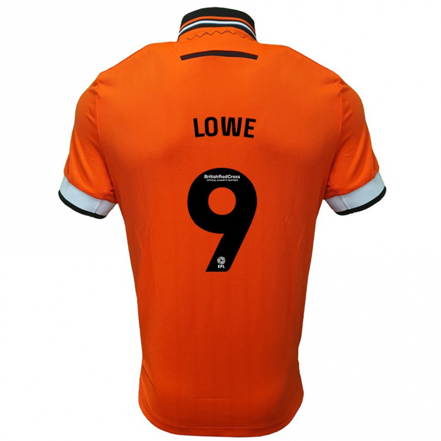 Vaikiškas Jamal Lowe #9 Oranžinė Balta Išvykos Marškinėliai 2024/25 T-Shirt