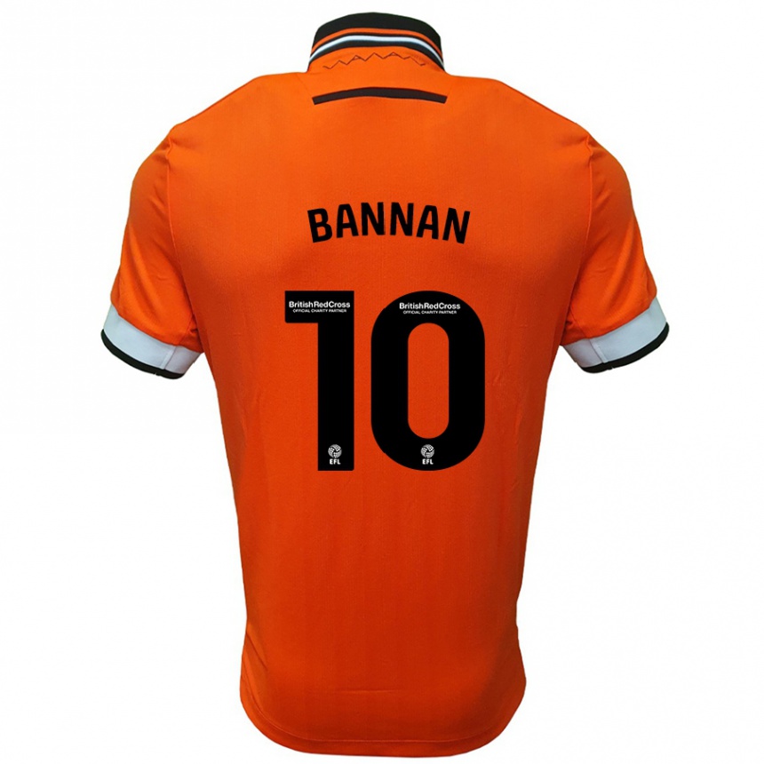 Vaikiškas Barry Bannan #10 Oranžinė Balta Išvykos Marškinėliai 2024/25 T-Shirt