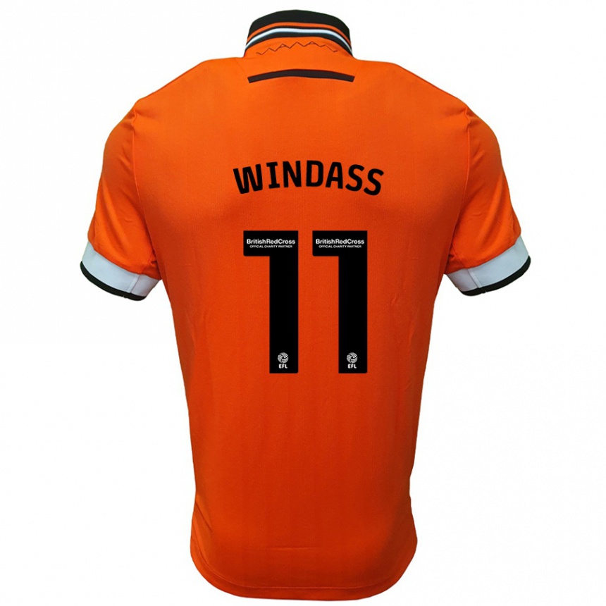 Vaikiškas Josh Windass #11 Oranžinė Balta Išvykos Marškinėliai 2024/25 T-Shirt