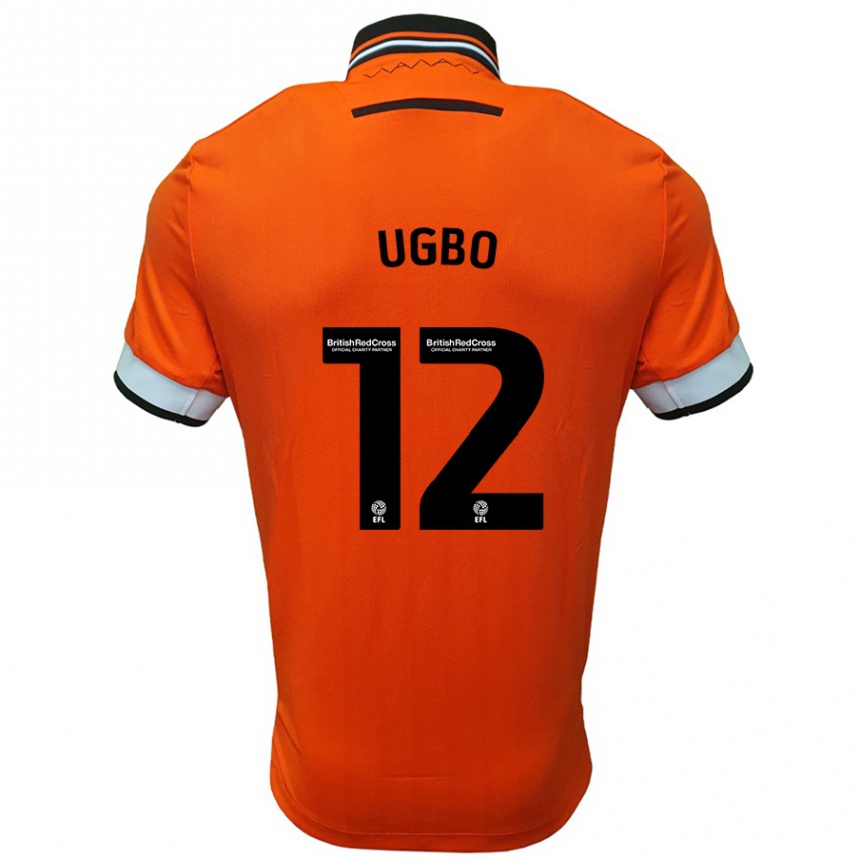 Vaikiškas Iké Ugbo #12 Oranžinė Balta Išvykos Marškinėliai 2024/25 T-Shirt