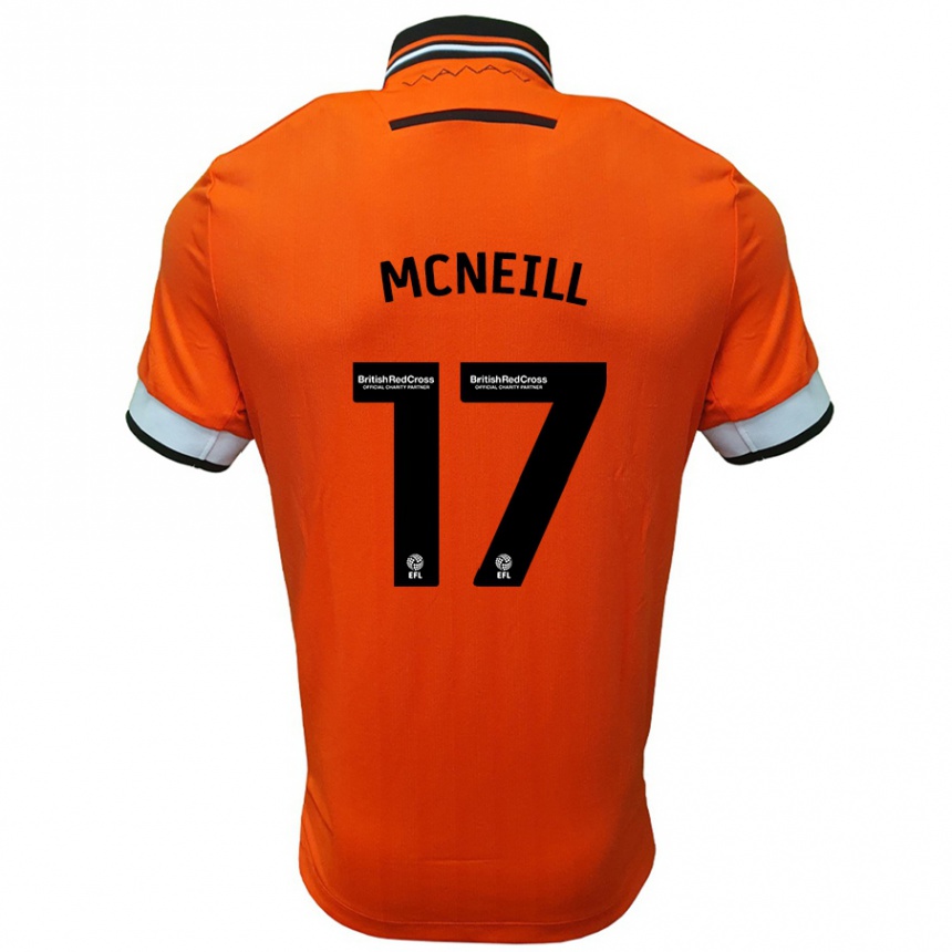 Vaikiškas Charlie Mcneill #17 Oranžinė Balta Išvykos Marškinėliai 2024/25 T-Shirt