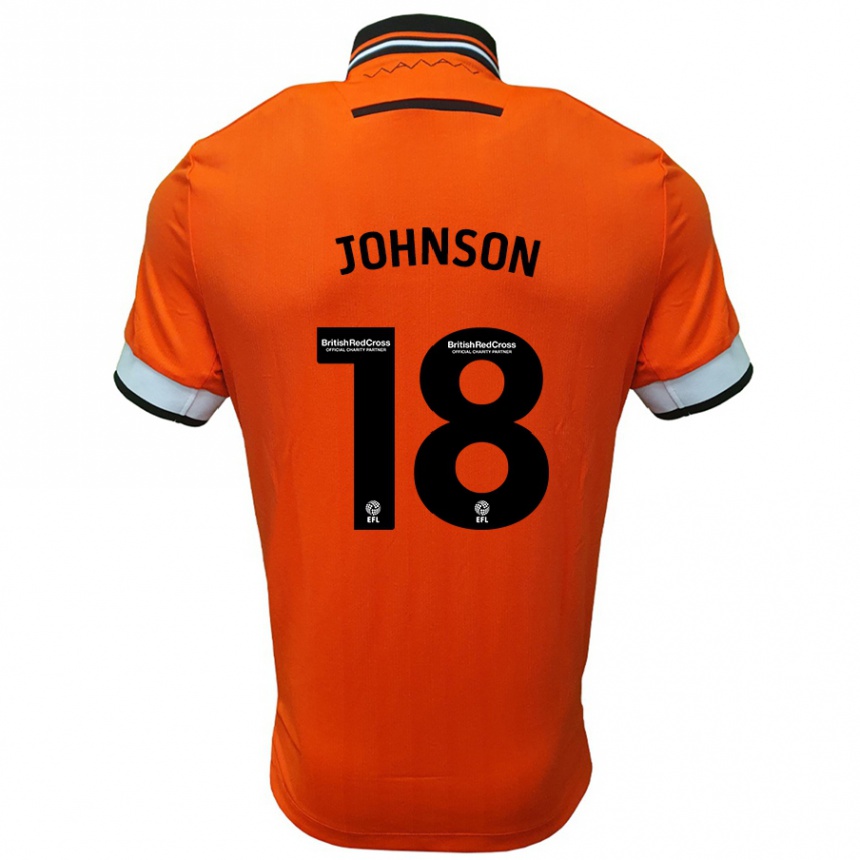 Vaikiškas Marvin Johnson #18 Oranžinė Balta Išvykos Marškinėliai 2024/25 T-Shirt