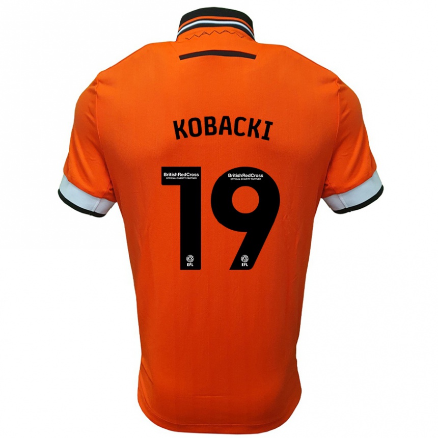 Vaikiškas Olaf Kobacki #19 Oranžinė Balta Išvykos Marškinėliai 2024/25 T-Shirt