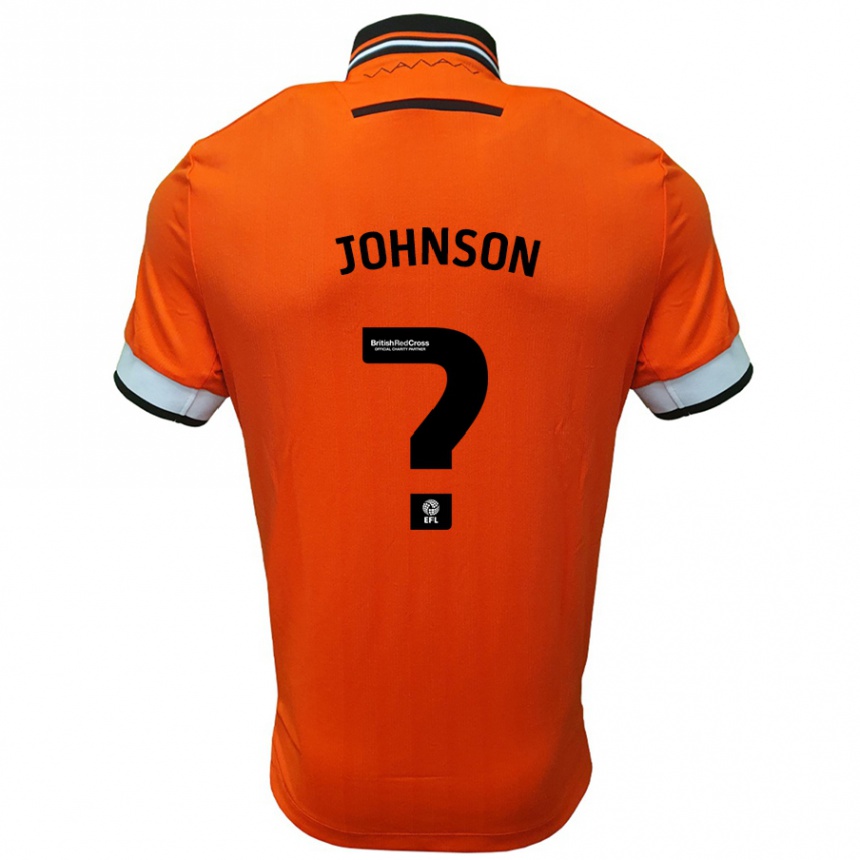 Vaikiškas Reece Johnson #0 Oranžinė Balta Išvykos Marškinėliai 2024/25 T-Shirt