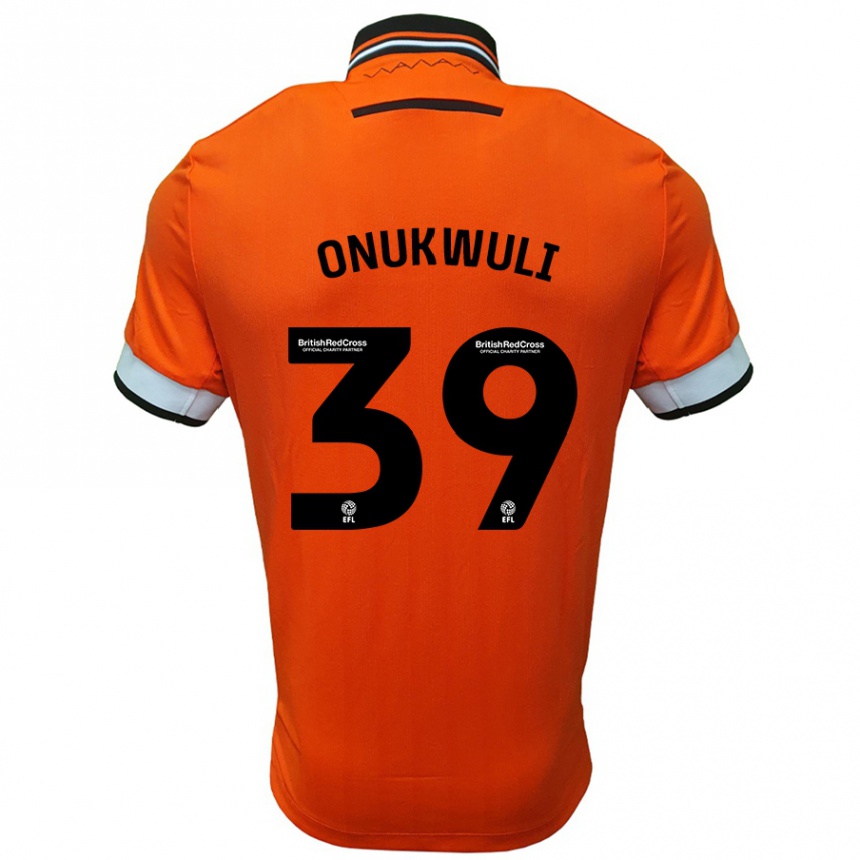 Vaikiškas Favour Onukwuli #39 Oranžinė Balta Išvykos Marškinėliai 2024/25 T-Shirt