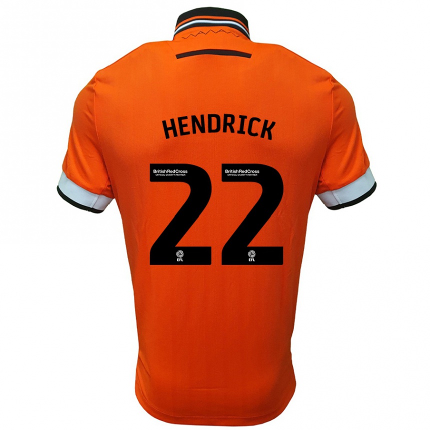 Vaikiškas Jeff Hendrick #22 Oranžinė Balta Išvykos Marškinėliai 2024/25 T-Shirt