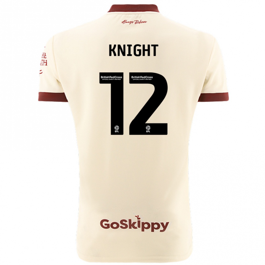 Vaikiškas Jason Knight #12 Kreminė Balta Išvykos Marškinėliai 2024/25 T-Shirt