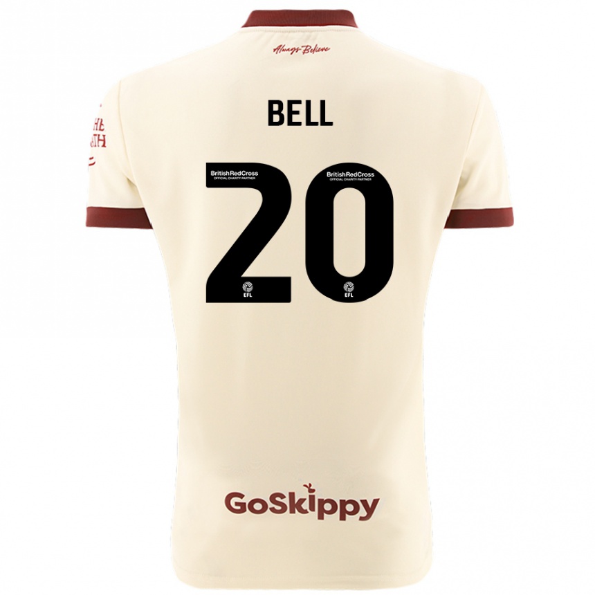 Vaikiškas Sam Bell #20 Kreminė Balta Išvykos Marškinėliai 2024/25 T-Shirt