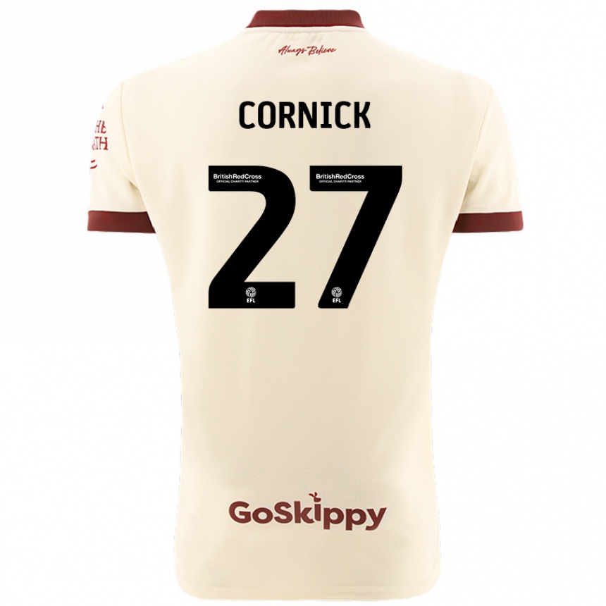 Vaikiškas Harry Cornick #27 Kreminė Balta Išvykos Marškinėliai 2024/25 T-Shirt