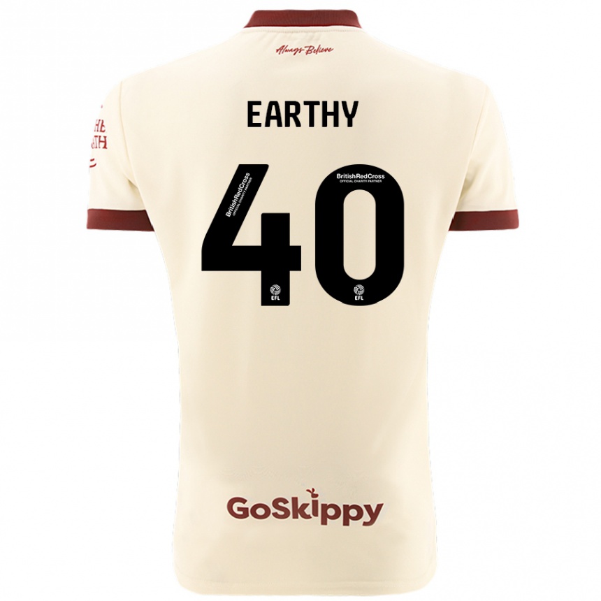 Vaikiškas George Earthy #40 Kreminė Balta Išvykos Marškinėliai 2024/25 T-Shirt