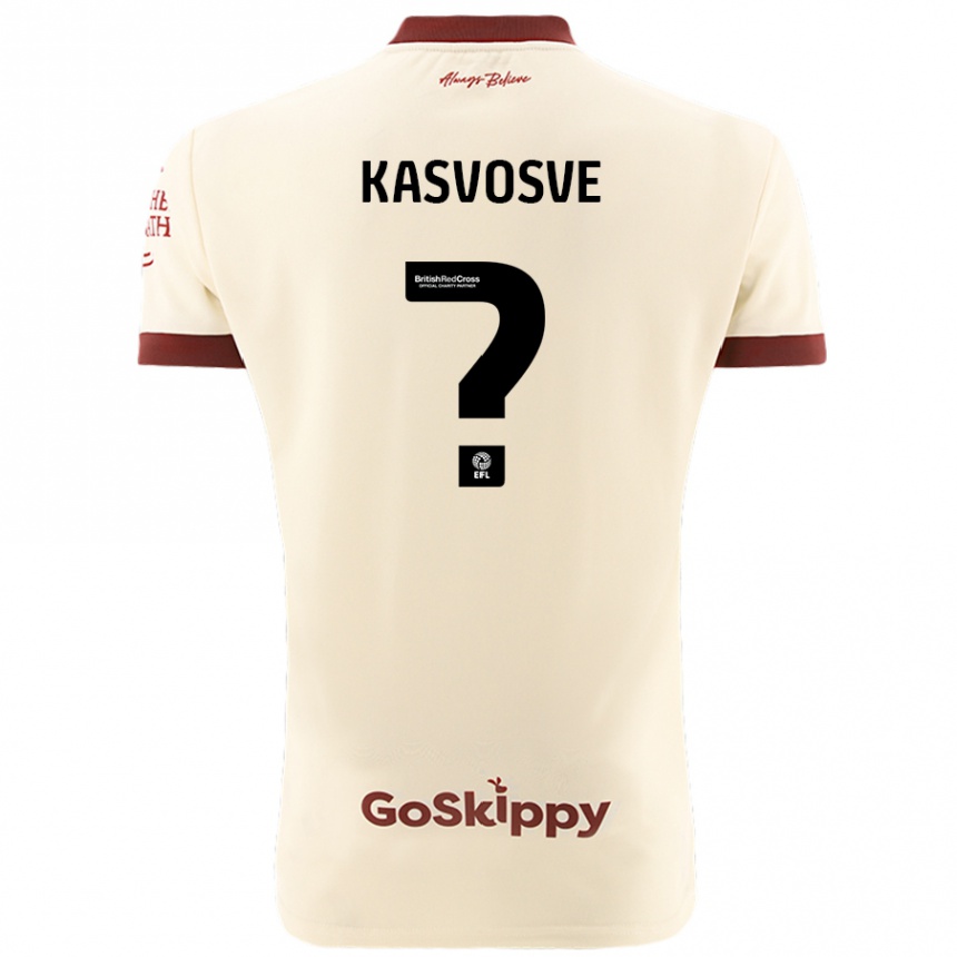 Vaikiškas Henry Kasvosve #0 Kreminė Balta Išvykos Marškinėliai 2024/25 T-Shirt