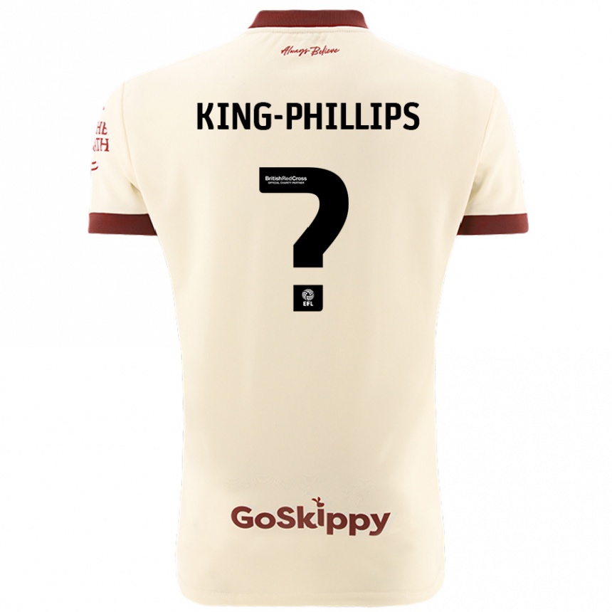 Vaikiškas Zac King-Phillips #0 Kreminė Balta Išvykos Marškinėliai 2024/25 T-Shirt