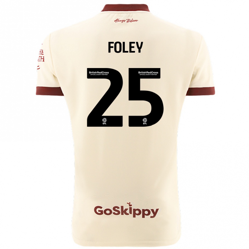 Vaikiškas Erin Foley #25 Kreminė Balta Išvykos Marškinėliai 2024/25 T-Shirt