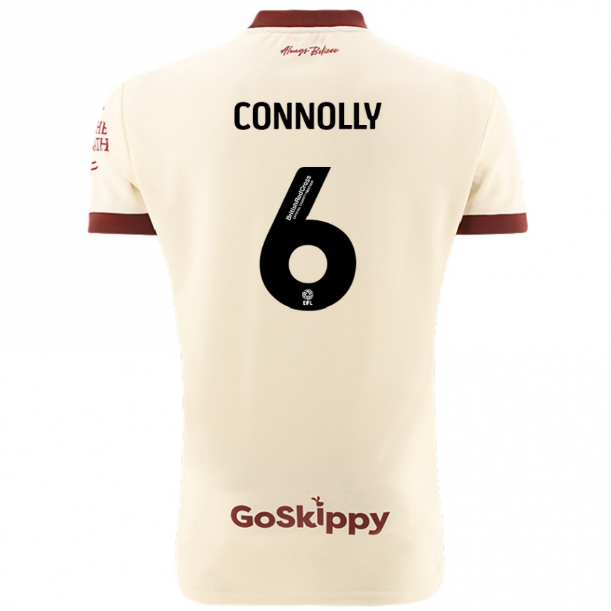 Vaikiškas Megan Connolly #6 Kreminė Balta Išvykos Marškinėliai 2024/25 T-Shirt