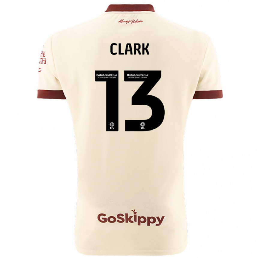 Vaikiškas Olivia Clark #13 Kreminė Balta Išvykos Marškinėliai 2024/25 T-Shirt