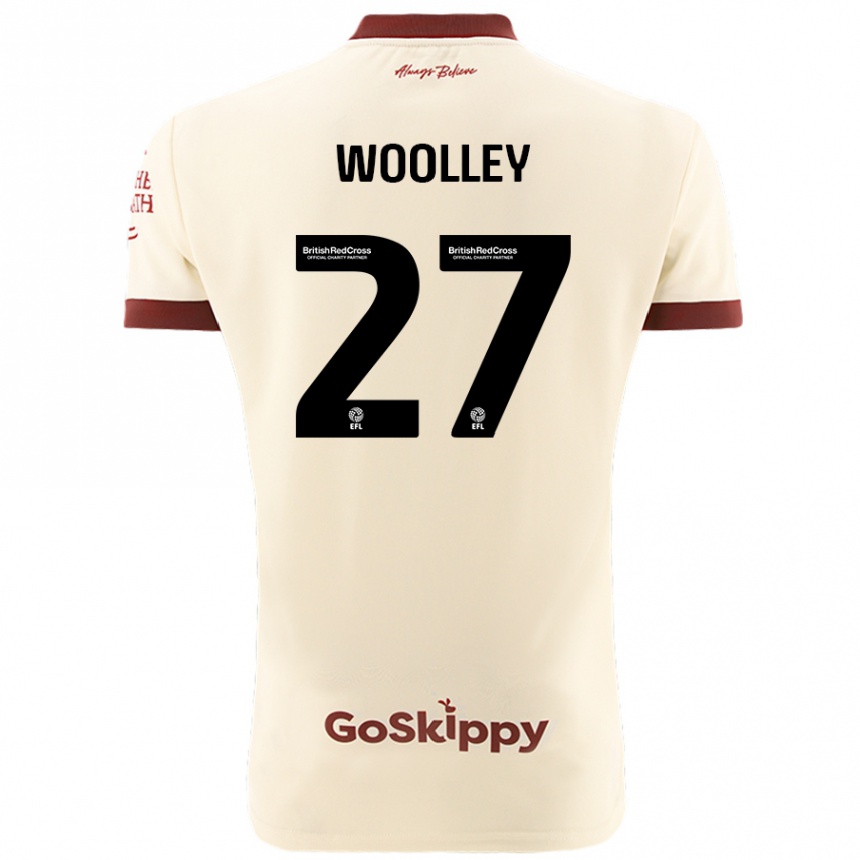 Vaikiškas Jesse Woolley #27 Kreminė Balta Išvykos Marškinėliai 2024/25 T-Shirt