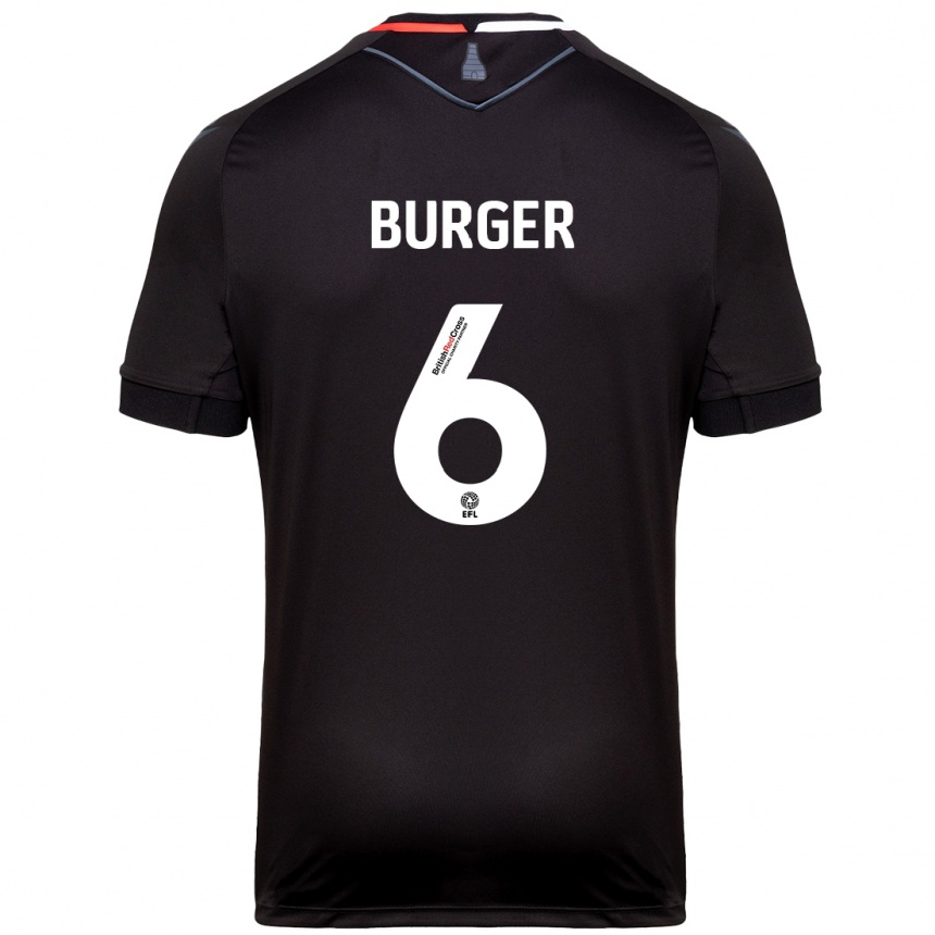 Vaikiškas Wouter Burger #6 Juoda Išvykos Marškinėliai 2024/25 T-Shirt