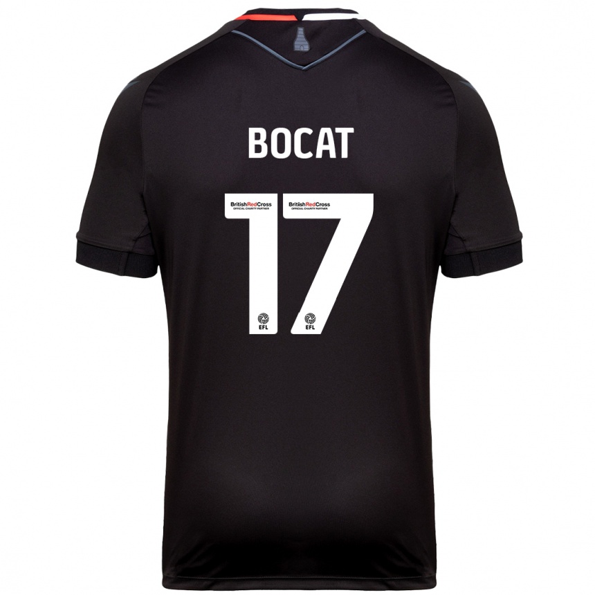 Vaikiškas Eric-Junior Bocat #17 Juoda Išvykos Marškinėliai 2024/25 T-Shirt