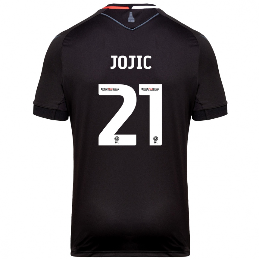 Vaikiškas Nikola Jojic #21 Juoda Išvykos Marškinėliai 2024/25 T-Shirt