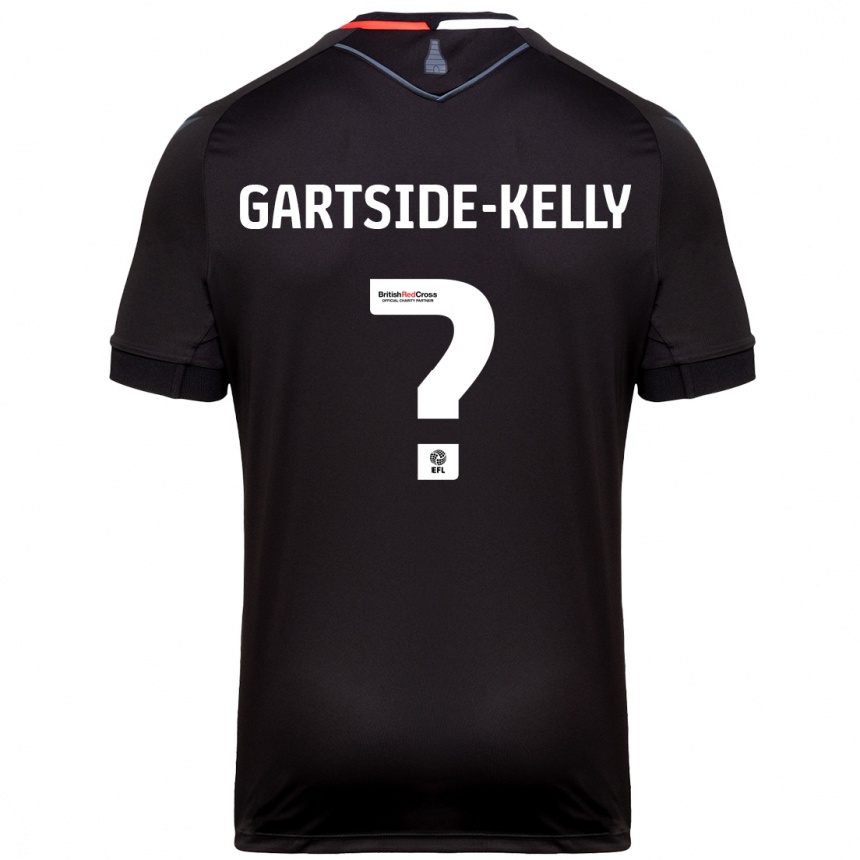 Vaikiškas Gabriel Gartside-Kelly #0 Juoda Išvykos Marškinėliai 2024/25 T-Shirt