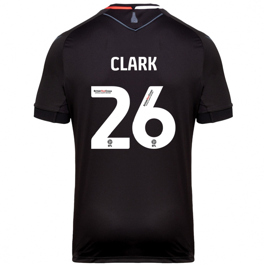 Vaikiškas Ciaran Clark #26 Juoda Išvykos Marškinėliai 2024/25 T-Shirt