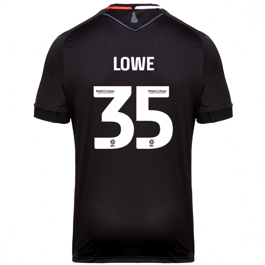 Vaikiškas Nathan Lowe #35 Juoda Išvykos Marškinėliai 2024/25 T-Shirt