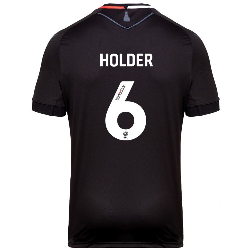 Vaikiškas Molly Holder #6 Juoda Išvykos Marškinėliai 2024/25 T-Shirt