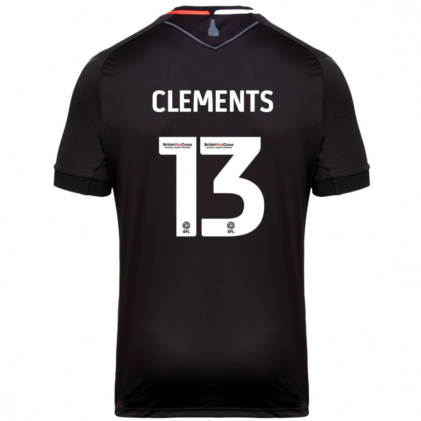 Vaikiškas Daisy Clements #13 Juoda Išvykos Marškinėliai 2024/25 T-Shirt