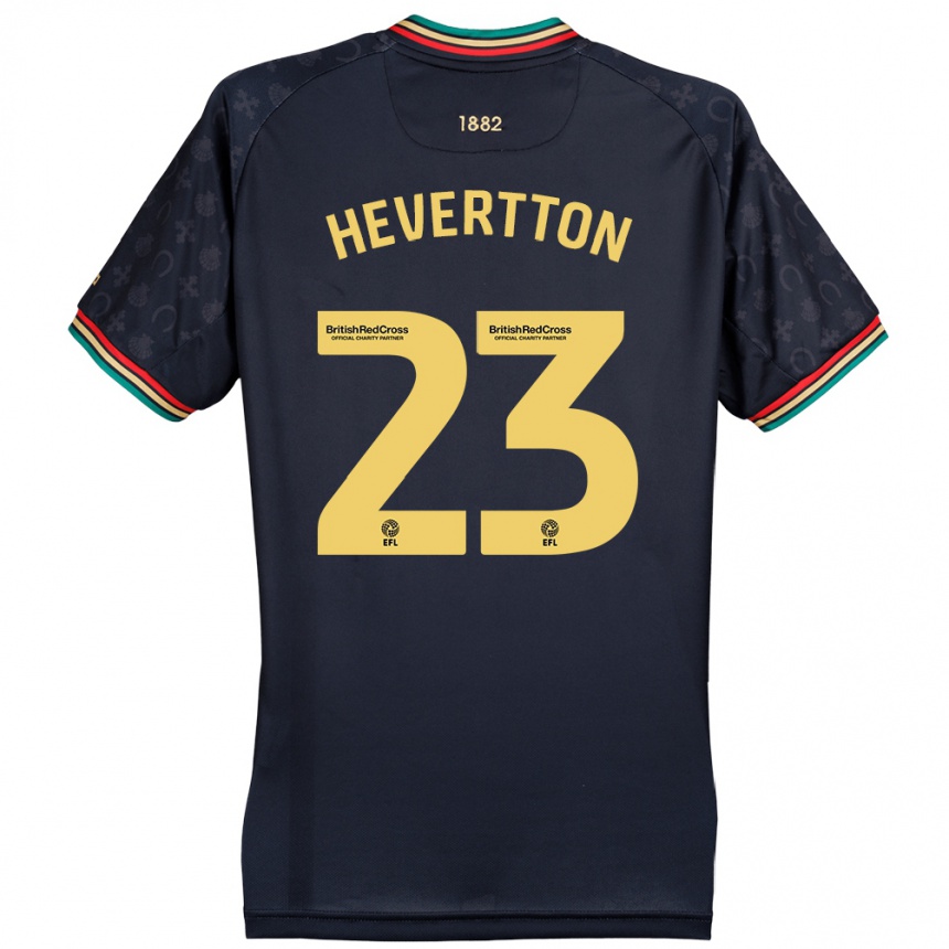 Vaikiškas Hevertton #23 Tamsiai Tamsiai Mėlyna Išvykos Marškinėliai 2024/25 T-Shirt