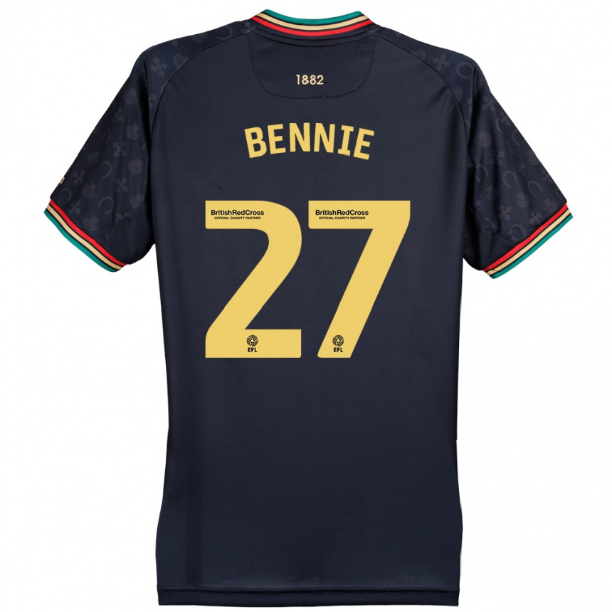 Vaikiškas Daniel Bennie #27 Tamsiai Tamsiai Mėlyna Išvykos Marškinėliai 2024/25 T-Shirt