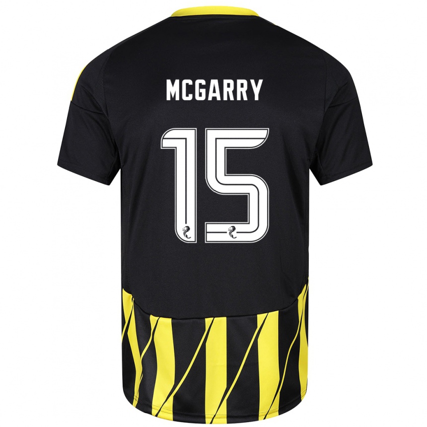 Vaikiškas James Mcgarry #15 Juoda Geltona Išvykos Marškinėliai 2024/25 T-Shirt