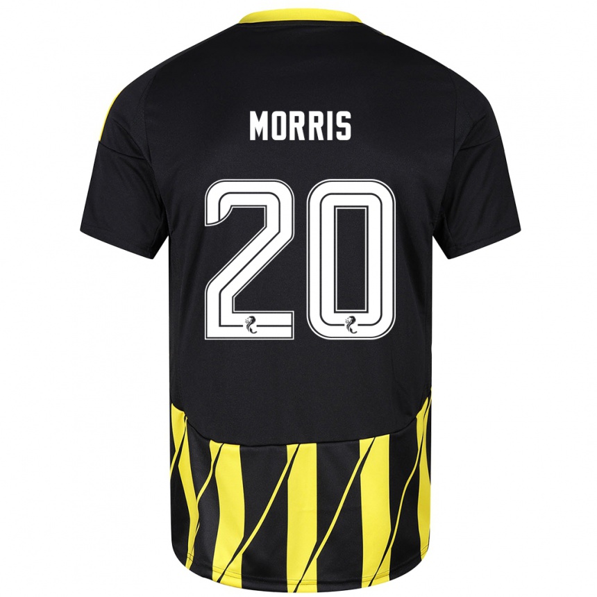 Vaikiškas Shayden Morris #20 Juoda Geltona Išvykos Marškinėliai 2024/25 T-Shirt