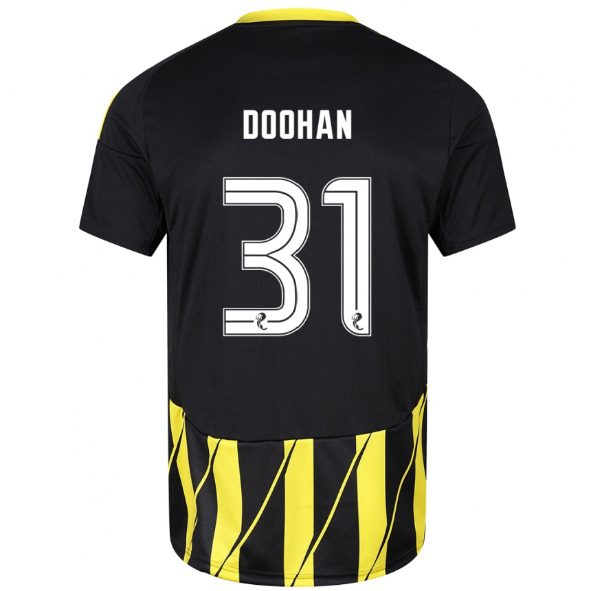 Vaikiškas Ross Doohan #31 Juoda Geltona Išvykos Marškinėliai 2024/25 T-Shirt