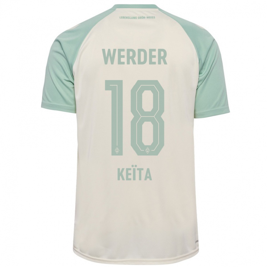 Vaikiškas Naby Keïta #18 Beveik Balta Šviesiai Žalia Išvykos Marškinėliai 2024/25 T-Shirt