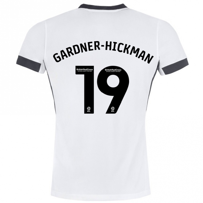 Vaikiškas Taylor Gardner-Hickman #19 Balta Juoda Išvykos Marškinėliai 2024/25 T-Shirt