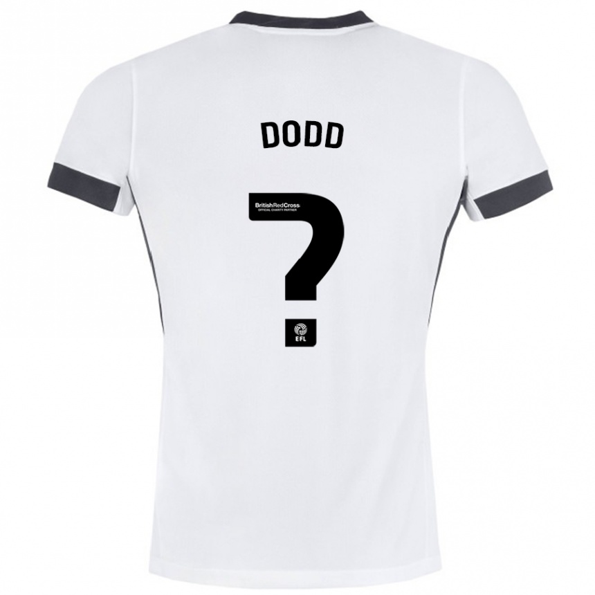 Vaikiškas Taylor Dodd #0 Balta Juoda Išvykos Marškinėliai 2024/25 T-Shirt