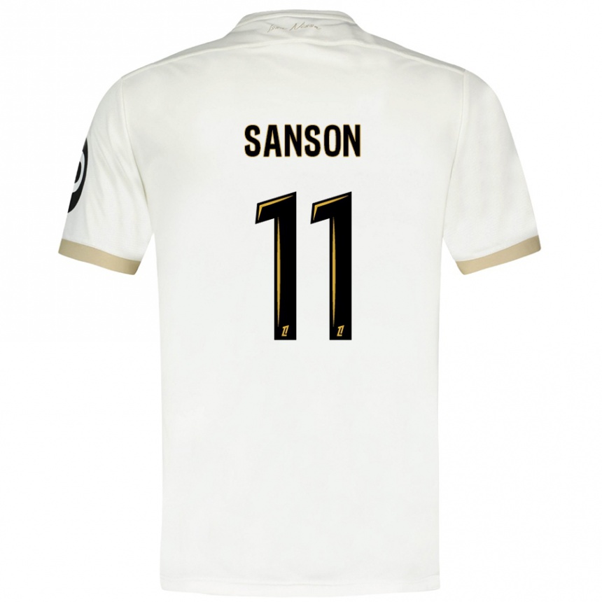 Vaikiškas Morgan Sanson #11 Baltasis Auksas Išvykos Marškinėliai 2024/25 T-Shirt