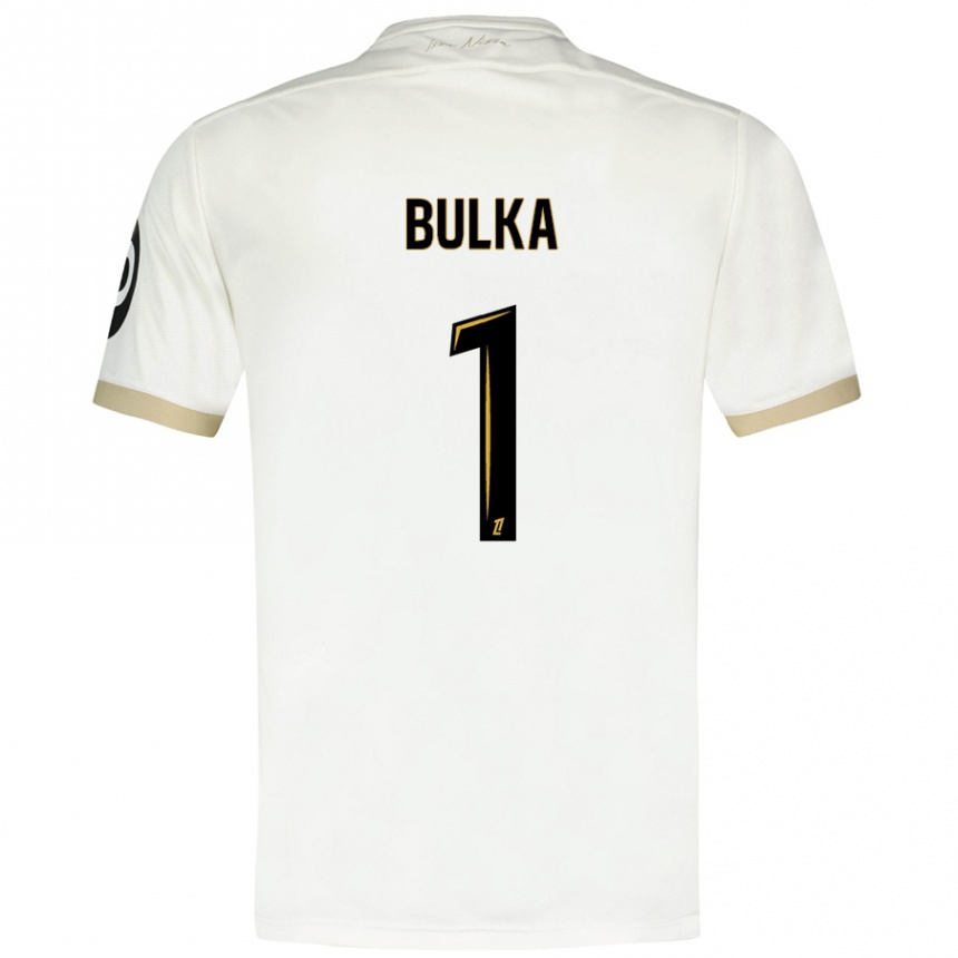 Vaikiškas Marcin Bulka #1 Baltasis Auksas Išvykos Marškinėliai 2024/25 T-Shirt