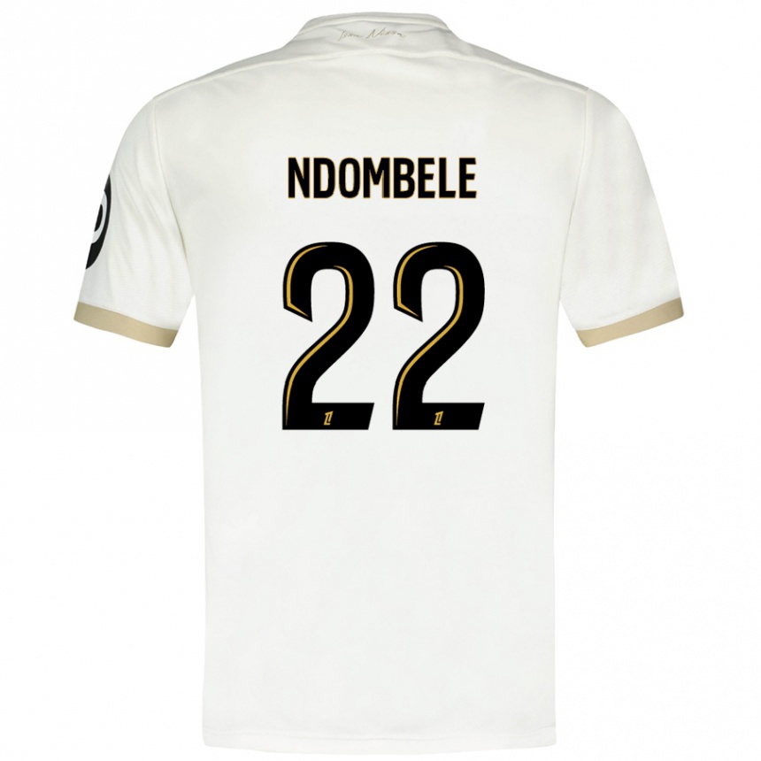 Vaikiškas Tanguy Ndombele #22 Baltasis Auksas Išvykos Marškinėliai 2024/25 T-Shirt