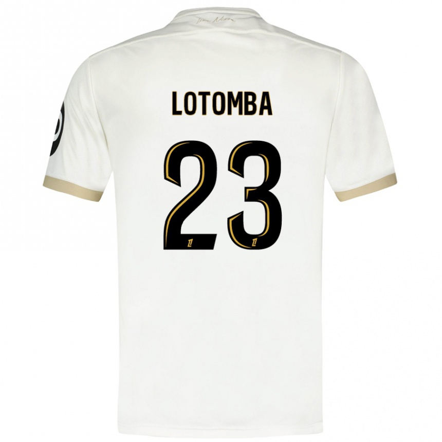 Vaikiškas Jordan Lotomba #23 Baltasis Auksas Išvykos Marškinėliai 2024/25 T-Shirt