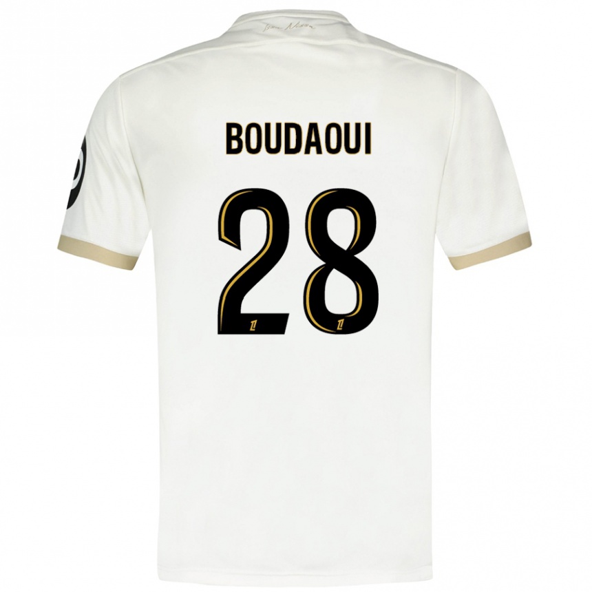 Vaikiškas Hicham Boudaoui #28 Baltasis Auksas Išvykos Marškinėliai 2024/25 T-Shirt