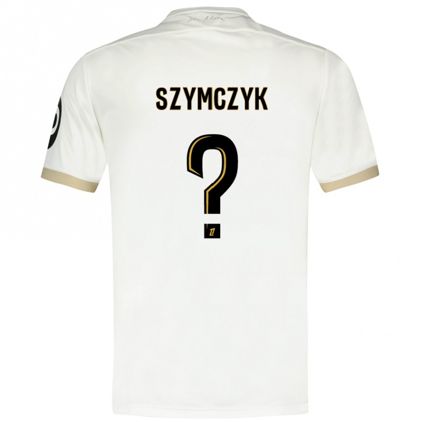 Vaikiškas Kacper Szymczyk #0 Baltasis Auksas Išvykos Marškinėliai 2024/25 T-Shirt