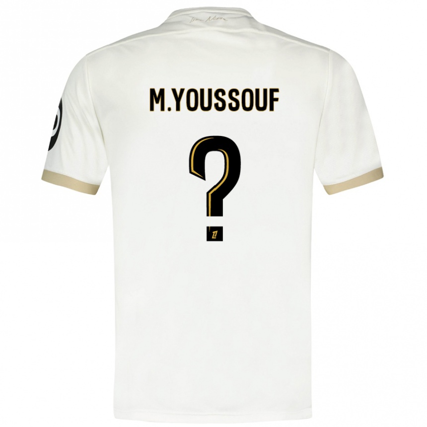 Vaikiškas Mousslim Youssouf #0 Baltasis Auksas Išvykos Marškinėliai 2024/25 T-Shirt