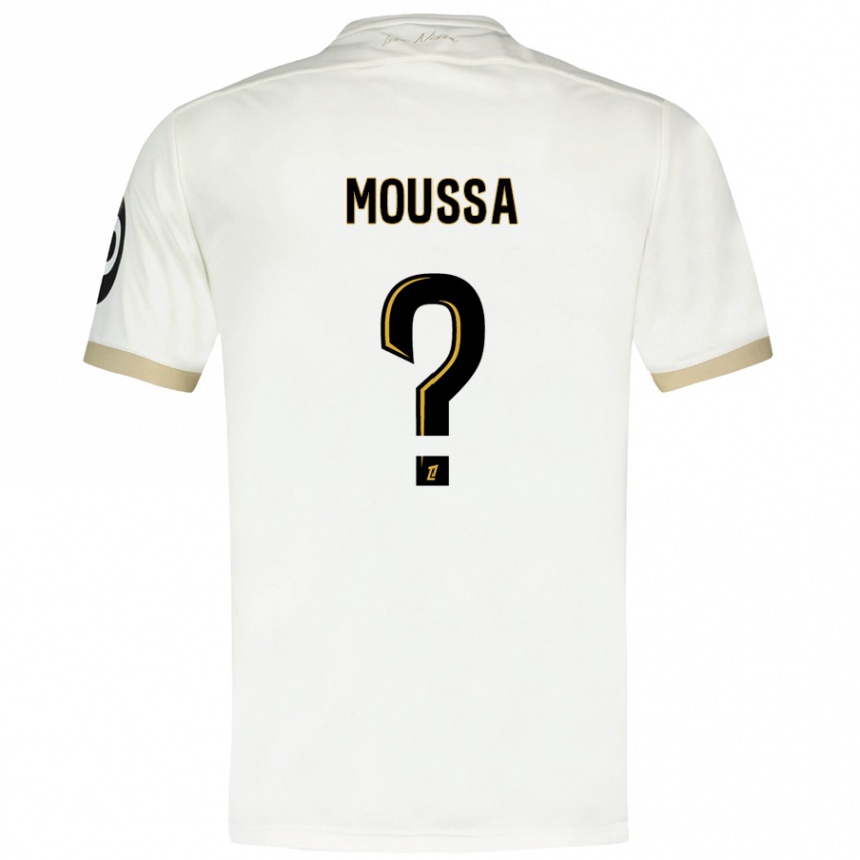 Vaikiškas Mounir Moussa #0 Baltasis Auksas Išvykos Marškinėliai 2024/25 T-Shirt