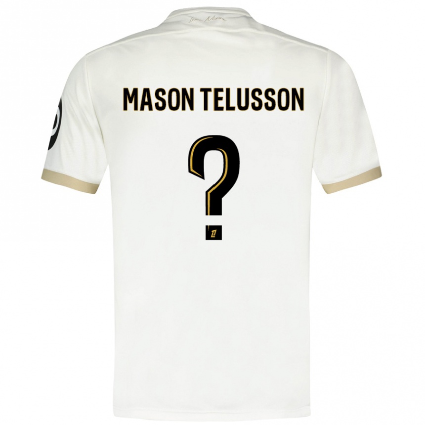 Vaikiškas Jah Mason Telusson #0 Baltasis Auksas Išvykos Marškinėliai 2024/25 T-Shirt