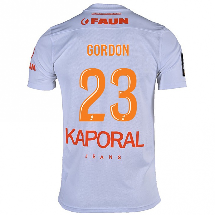 Vaikiškas Sh'nia Gordon #23 Baltas Išvykos Marškinėliai 2024/25 T-Shirt